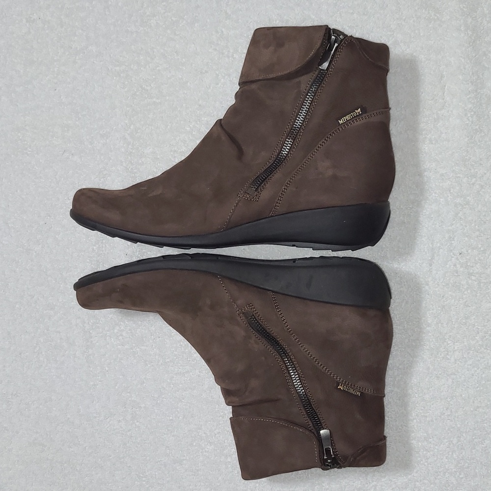 Mephisto Seddy Air-Jet Leather Ankle Boots Size 10 Womans - Picture 2 of 8